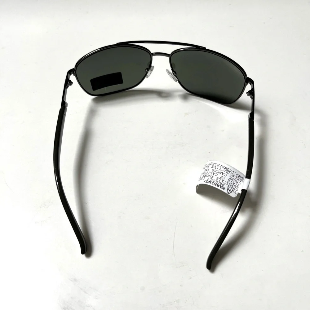 New GUESS Wrap Aviator Sunglasses GF0212 Double Bridge Metal Gunmetal